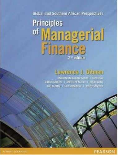 (FREE SHIPPING) Principles Of Managerial Finance - Global and Southern African Perspectives