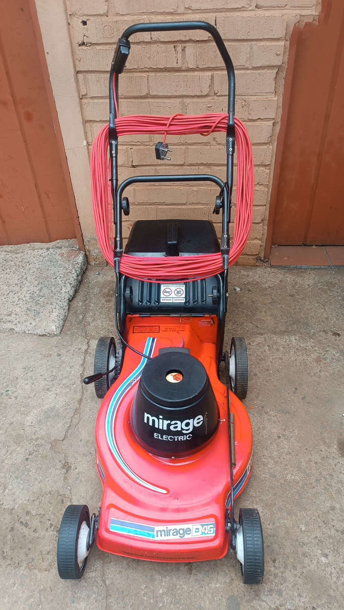 Heavy duty electric lawnmovwer and electric trimmer combo