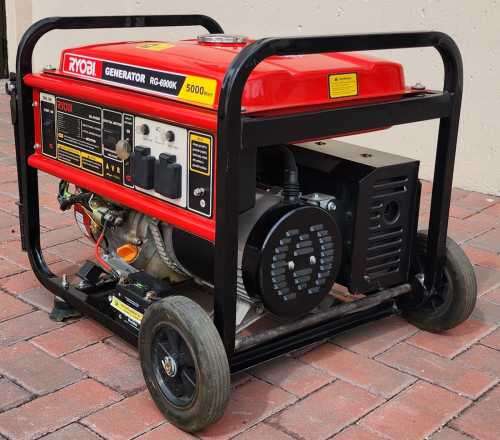 Ryobi 5.5 kVA 4-Stroke Key-Start Petrol Generator