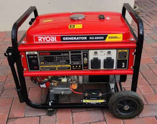 Ryobi 5.5 kVA 4-Stroke Key-Start Petrol Generator