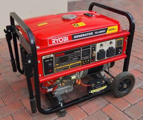 Ryobi 5.5 kVA 4-Stroke Key-Start Petrol Generator