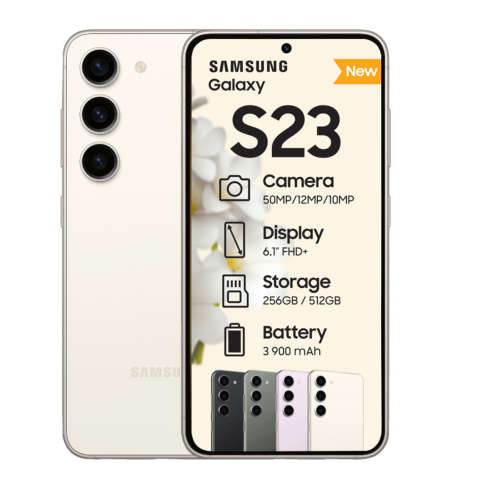 Samsung S23 256GB Dual Sim (Cream, Sealed)