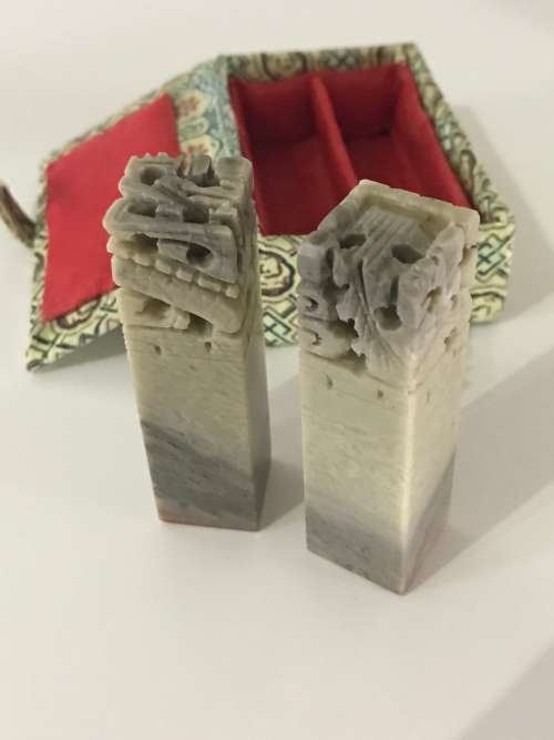 Beautiful Marble Chinese stamps