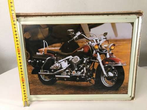 Harley-Davidson bike...Great for a man cave 31cm by 40cm
