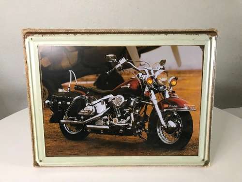 Harley-Davidson bike...Great for a man cave 31cm by 40cm