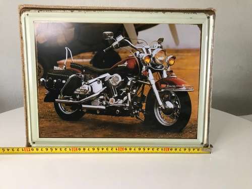 Harley-Davidson bike...Great for a man cave 31cm by 40cm