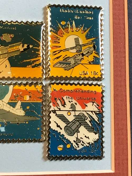 USA gold stamps (ASTRONAUT COLLECTION)