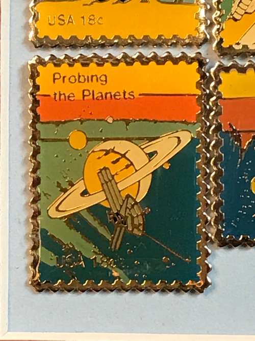 USA gold stamps (ASTRONAUT COLLECTION)