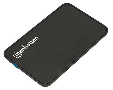 Manhattan Hi-Speed USB 2.0, SATA, 2.5", Black Hard Drive Enclosure