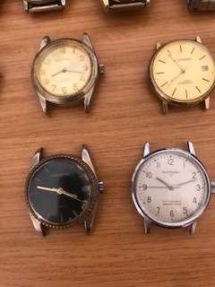 Ten watches for sale (winding). Very unusual lot. See pictures as part of the description