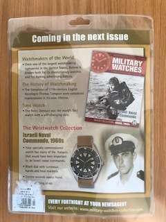 TWO COLLECTABLE MILITARY REPLICA WATCHES-FRENCH SEAMAN AND GERMAN NAVAL COMMANDO-UNOPENED