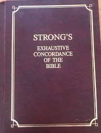 COLLECTABLE-THE EXHAUSTIVE CONCORDANCE OF THE BIBLE-OVER 2000 PAGES