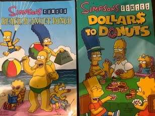 TWO VERY COLLECTABLE SIMPSON COMICS (160 PAGE BOOK FORMAT)