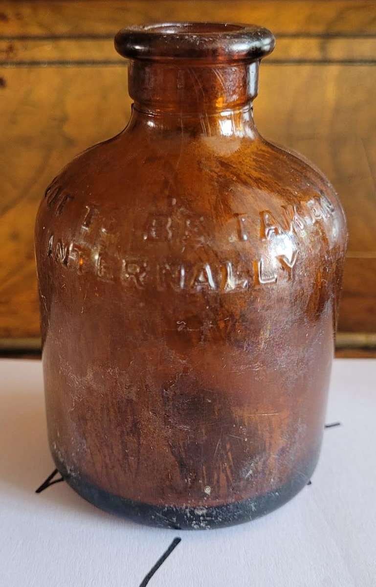 Antique collectable poison bottles