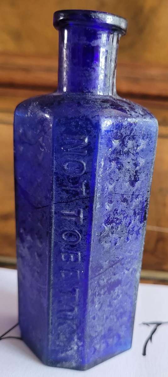 Antique collectable poison bottles