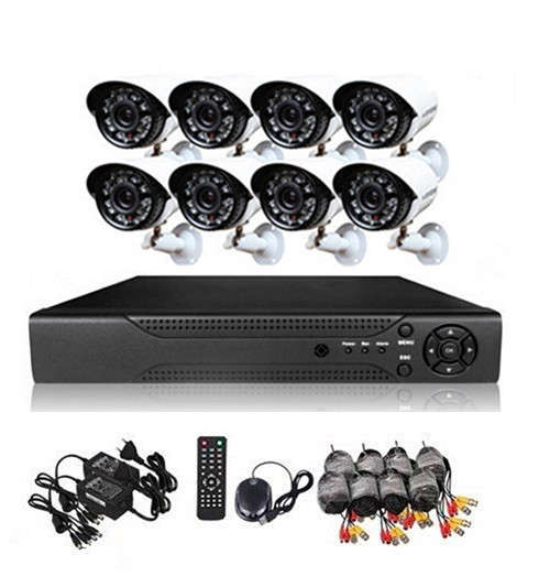 CCTV SURVEILLANCE KITS - 8 CHANNEL  - 1200TVL OUTDOOR COLOUR/IR CAMS (3G & Internet remote viewing)