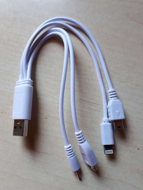 SMART POWER BANK WITH 4 in 1 SPLITTER CABLE - 20000 mAh