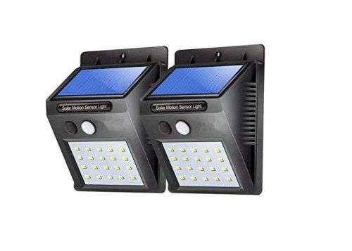 BRIGHT - 20 LED SOLAR POWERED  MOTION SENSOR WALL LIGHT