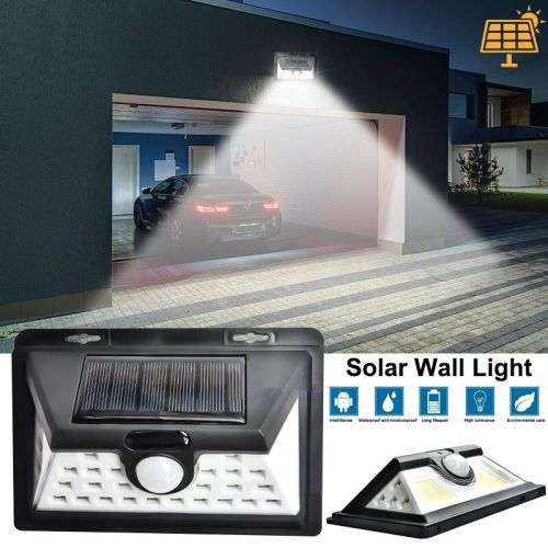 BRIGHTEST 32LED SOLAR WALL LIGHT ON THE MARKET. MOTION SENSOR!! FRONT AND SIDE LEDS