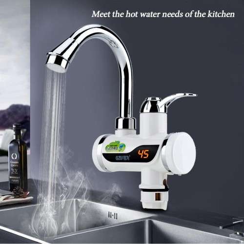Instant Heating Sink Tap 360 Digital Display Electric Water Heater Faucet