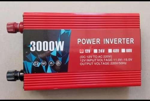 Continuous Output: 3000 W Peak power: 6000 W Input  Power Inverter 12V DC TO 220 V AC