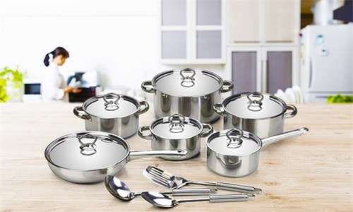 Elegant 15 piece cookware sets with utensils included