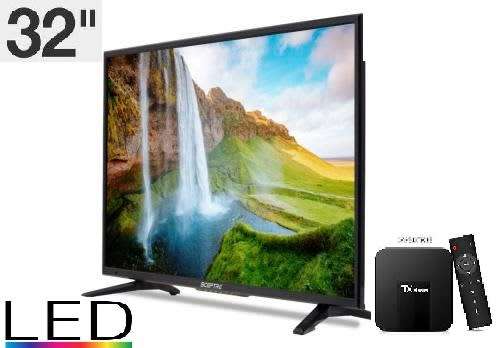 NEW YEARS DEAL..32inch FLATSCREEN LED  TV - HDMI Port, VGA Input, TFT Display With TX3 Mini TV Box
