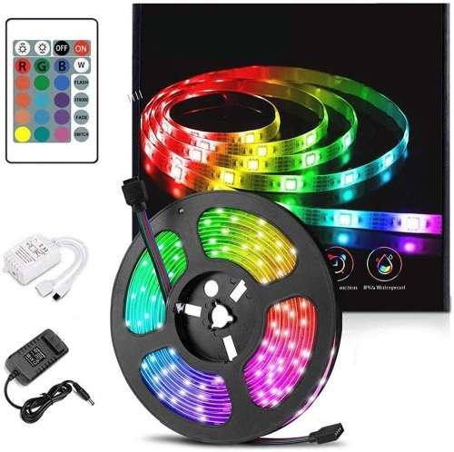 5m RGB Colour Changing  LED Strip Lights With Remote