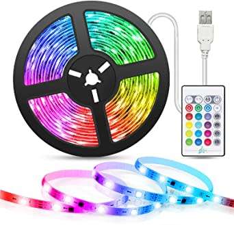 5m RGB Colour Changing  LED Strip Lights With Remote