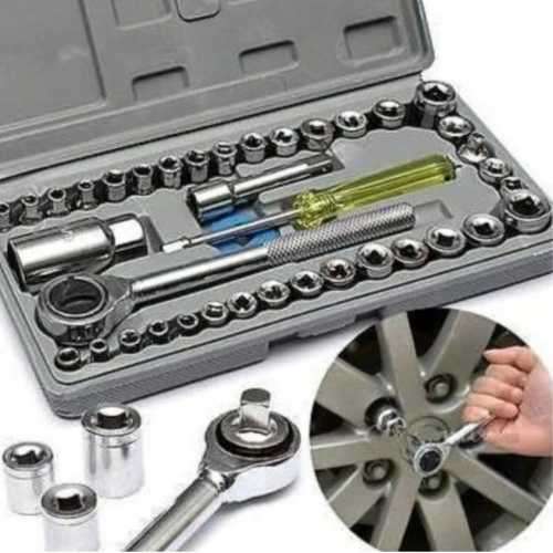 STOCK CLEARANCE - 40 Piece Socket  Wrench Set - 1/4" & 3/8" Drive **!**up to 16mm Sockets
