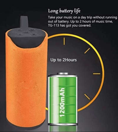 Splashproof Portable Wireless Bluetooth Speaker