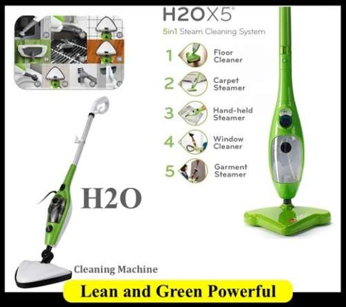 All in One H2OX5 Mop - 5 in 1 Steam Cleaner
