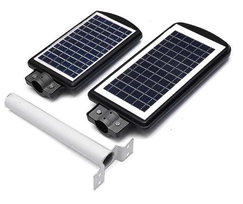 50w / 100w Combo IP65 LED Solar Street Light With Remote Control and wall mount pole