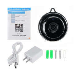 Mini Wifi HD V380 IP Camera - Wireless - Infrared Night Vision - Motion Detect - 2 Way Communication
