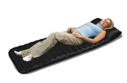 2-in-1 Reversible luxurious silky quilted massage mat with support pillow