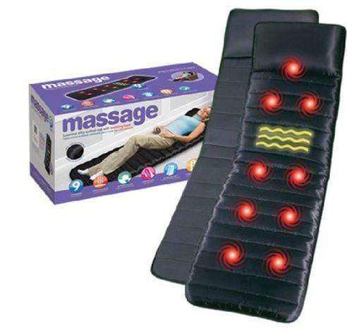 2-in-1 Reversible luxurious silky quilted massage mat with support pillow