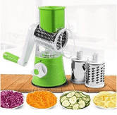 Table top drum grater with accessories