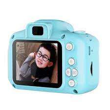 Digital Kids Camera with accessories - Green and Blue