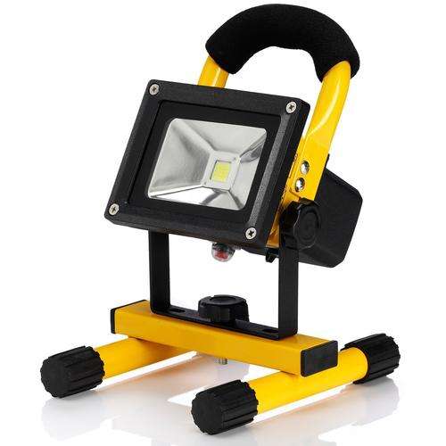 10W RECHARGEABLE LED FLOOD LIGHT WITH CAR & POWER CHARGER