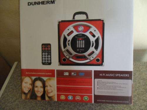 DUNHERM DIGITAL MP3, FM RADIO PLAYER- PORTABLE AUDIO HOME THEATER SPEAKER SYSTEM!!