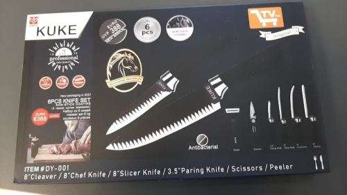 6Pc Non-Stick Coating Finishing Knife set