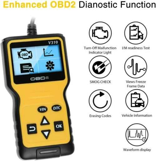 OBD Code Reader - Car Engine Diagnostic Scanner Tool For OBDII Protocol Cars