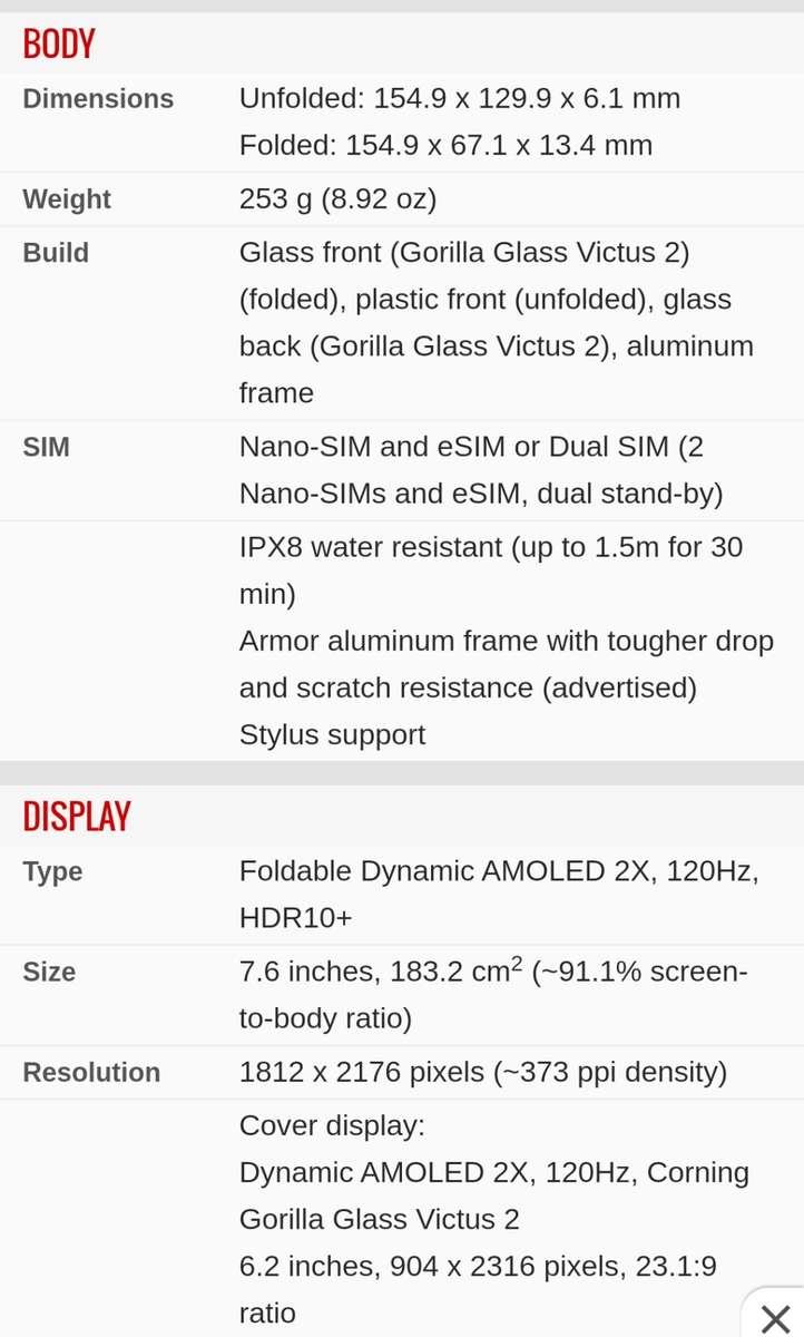 THE LATEST SAMSUNG GALAXY Z FOLD 5