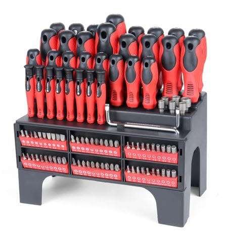 MASSIVE  100  piece CHROME VANADIUM Screwdrivers and Bits Set