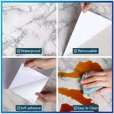 45 x 200cm Modern Waterproof Marble Wallpaper Vinyl Self Adhesive Contact Paper - Turtle Marble