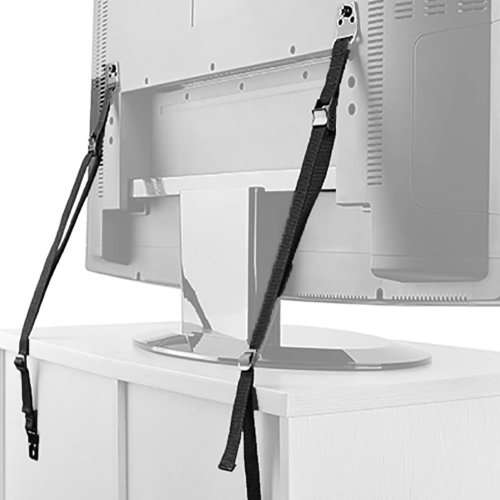Adjustable TV and Furniture Anti Tilt Wall Fixed Strap - Pack of 2