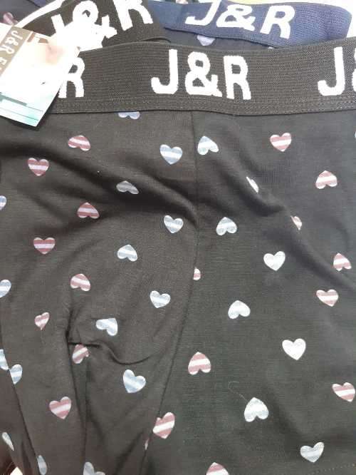 Men`s Underwear with Heart Print - Small