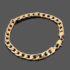 Stainless Steel Gold Filled Cuban Link Chain Bracelet 21cm - 6mm
