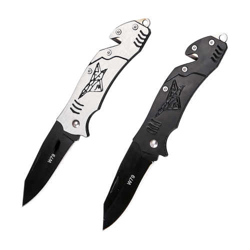 W79 Hunting Knife with Folding Blade - Non-slip Design - For Outdoors / Camping
