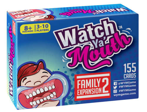Watch Ya` Mouth Family Expansion - Card Game Pack, for All Mouth Guard Games - Family Expansion 2